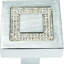 Crystal 1 3/8" Length Square Knob-9510953