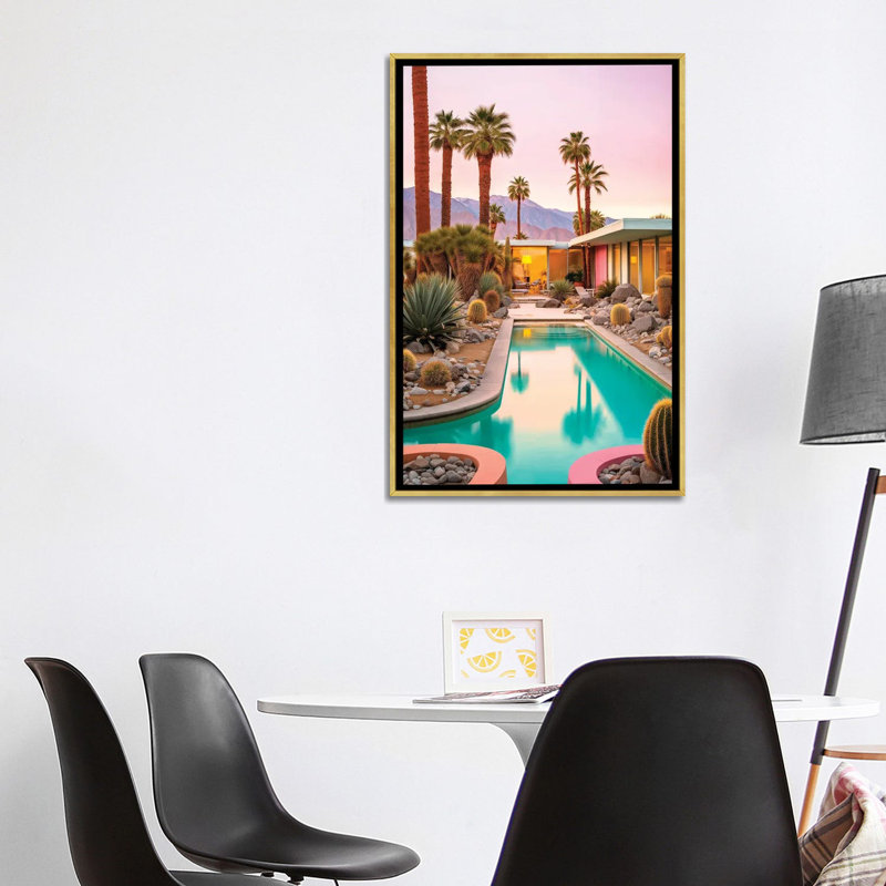 Mid-Century Magic - Framed Wall Art Print, 40" H x 26" W, Framed Print without Mat, Gold