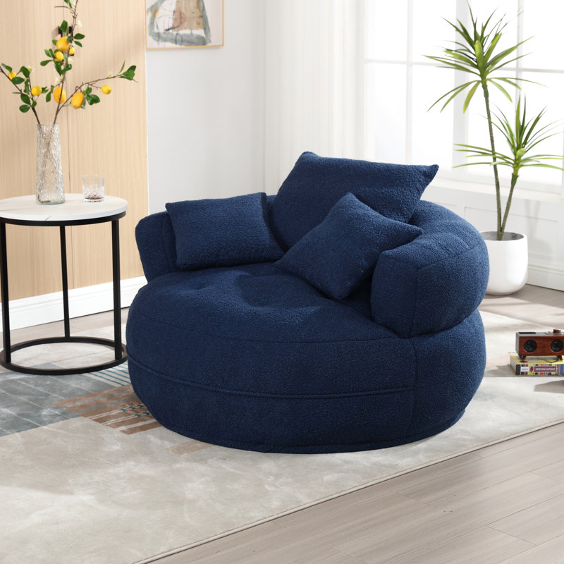 Chenille éponge simple, sans assemblage, idéale pour le salon et autres espaces, tissu lavable amovible, confort à haute résilience, conception peu encombrante, assemblage de 3 coussins assortis nécessaire, moelleux