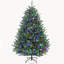 Sapin de Noël en épicéa bleu du Colorado de 1,80 m préilluminé avec lumières DEL blanc chaud et multicolores-803601395