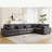 Oversized Modular Sectional Sofa Couch Set,L-Shaped Sofa Sectional, 5 Seater Sofa For Living Room Corduroy Upholstered Sofa Set With 7 Free Pillows-1659597440