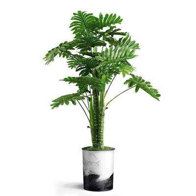 Plantes artificielles artificielles en pot Philodendron artificiel d'intérieur et d'extérieur