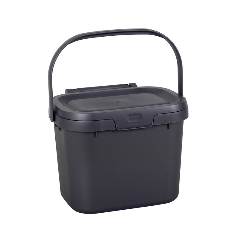 Plastic Manual Lift Waste Bin - 4.5L, Blush/Pomegranate/Metallic