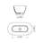 59 Inch Small Size Stone Resin Solid Surface Oval Shape Freestanding Bathtub For The Bathroom-119338729