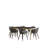 Lennon Solid Wood Top Four Leg Dining Set-93721174-93721177