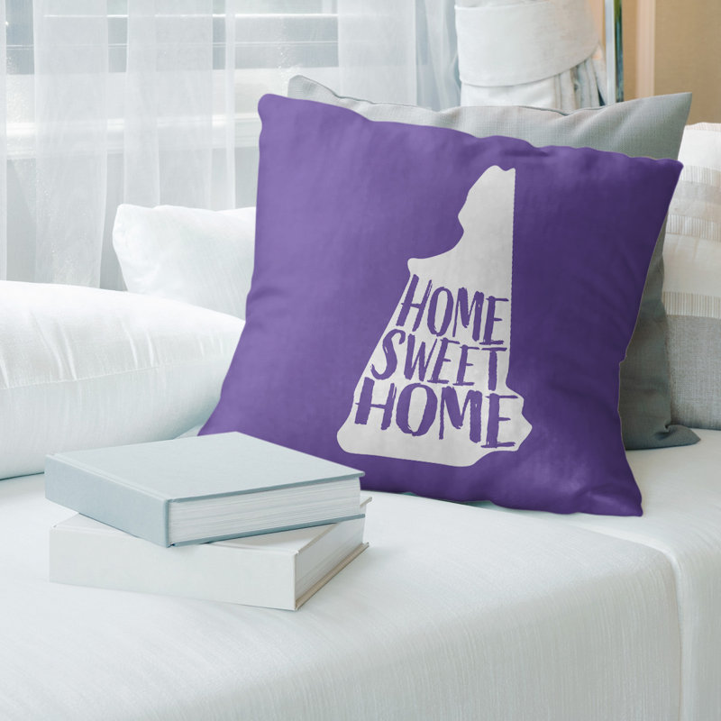 Housse de coussin en lin home, 26 po x 26 po, Idaho, Mauve