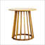 Outdoor Round Top Acacia Wood Dining Table, Durable And Weather-Resistant For Elegant Alfresco Gatherings
