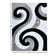 NYC Shag Performance Black White Area Rug