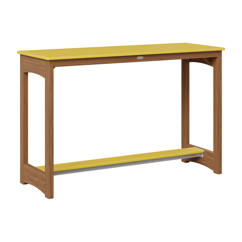 Table de bar Berlin Gardens, Acajou antique, 38.5" H x 60" W x 22" D, Jaune soleil levant