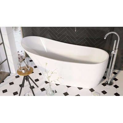 1680mm x 168mm Soaking Acrylic Bathtub