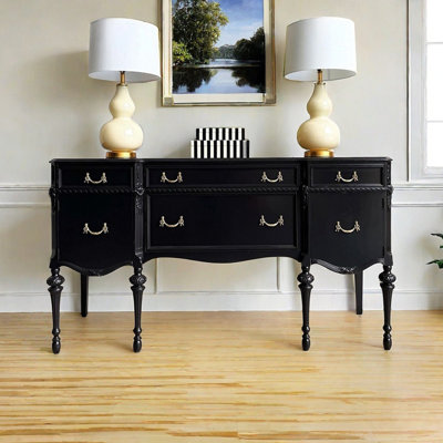French style vintage carved sideboard