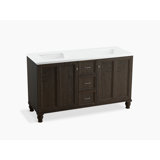 Damask® 60" Free-Standing Double Bathroom Vanity Base Only