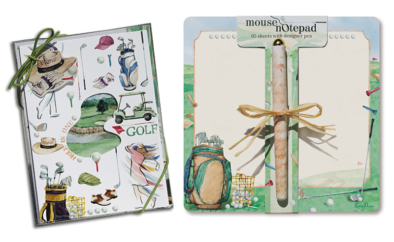 Ensemble de bloc-notes et de bloc-notes On On Green