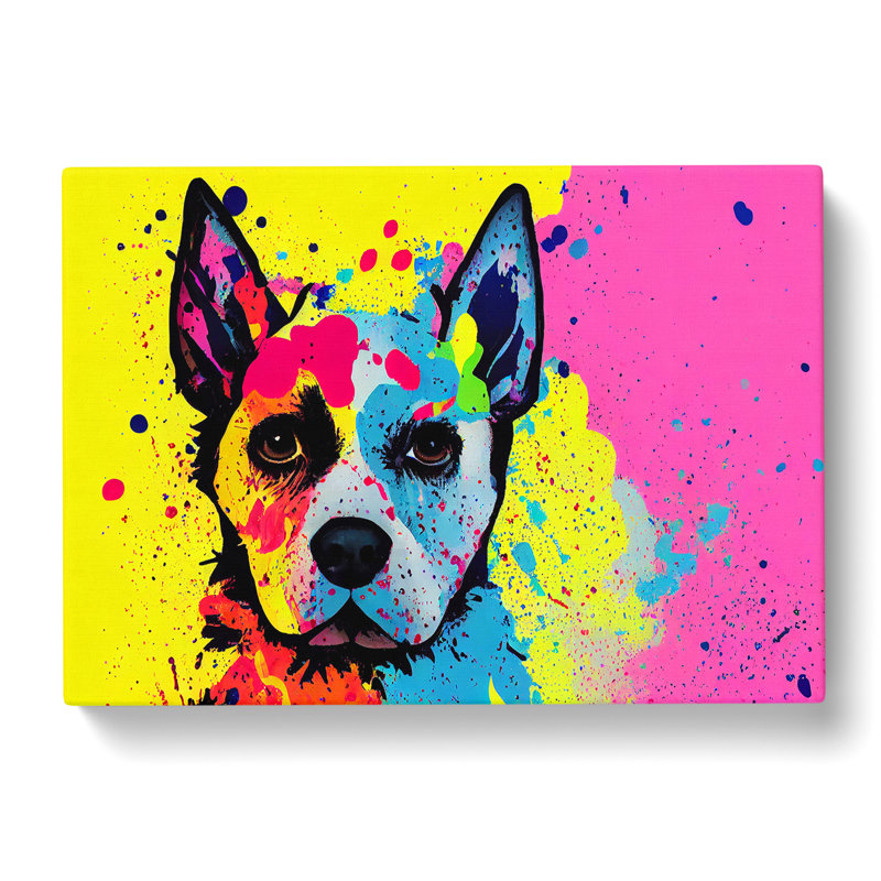Dog Vol.4 Abstract - Wrapped Canvas Print, 35cm H x 50cm W x 3cm D