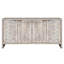 Buffet d'appoint 4 portes Accent Bois naturel délavé, style artistique, fonction pratique et sapin-1833861640