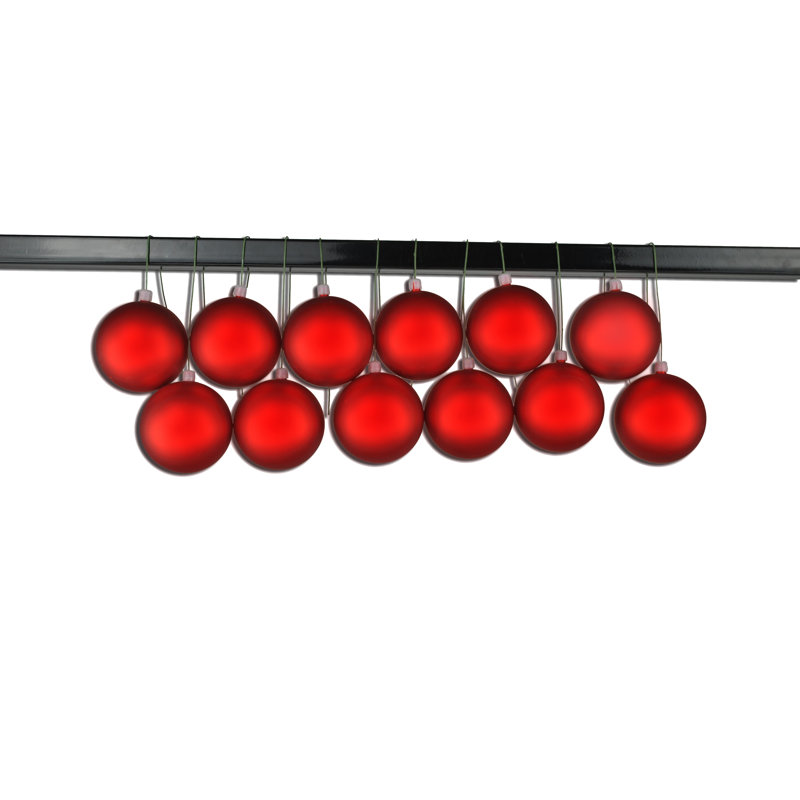 Ornement boule solide, Rouge