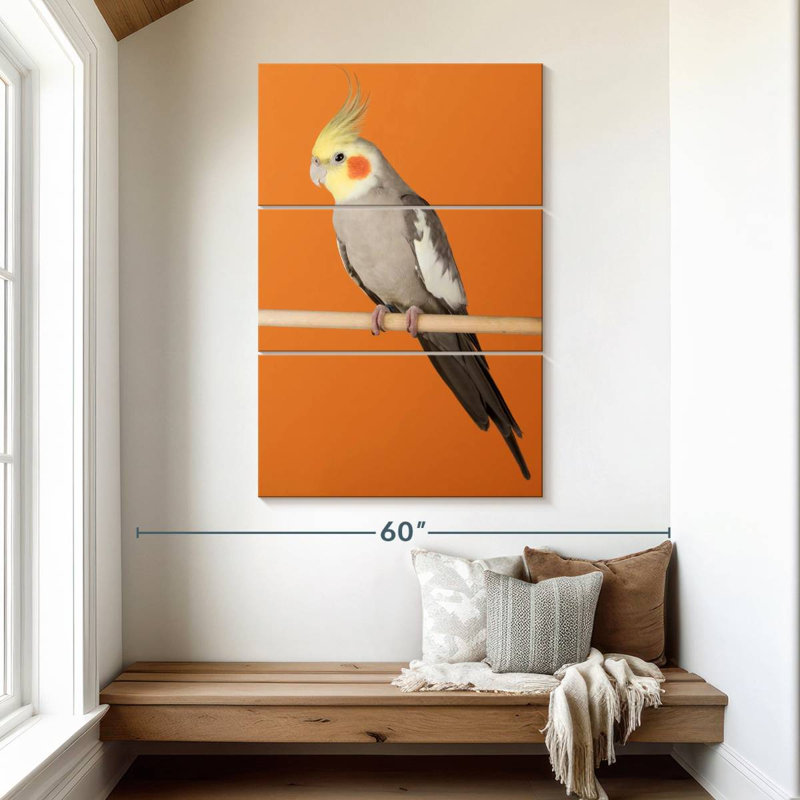 Brampt Cockatiel, 50" H x 32" W