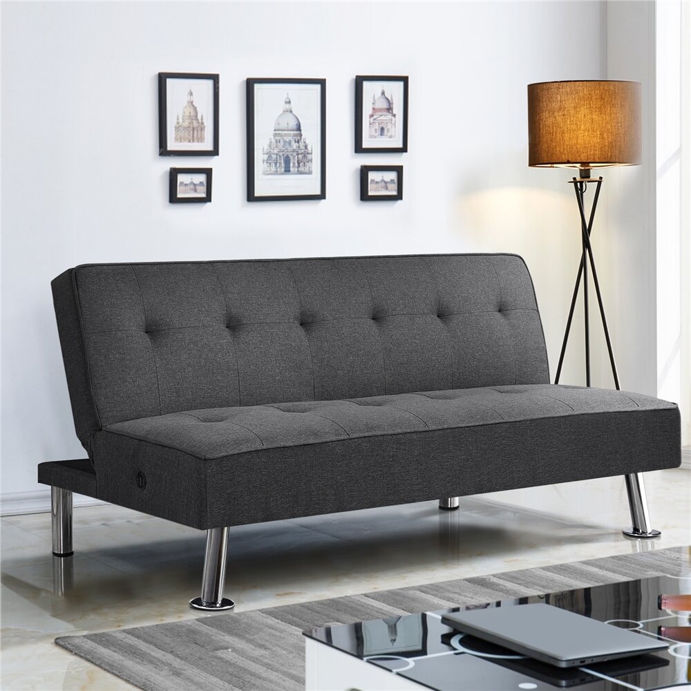 Latitude Run® Hoxie Tufted Sofa Bed & Reviews | Wayfair