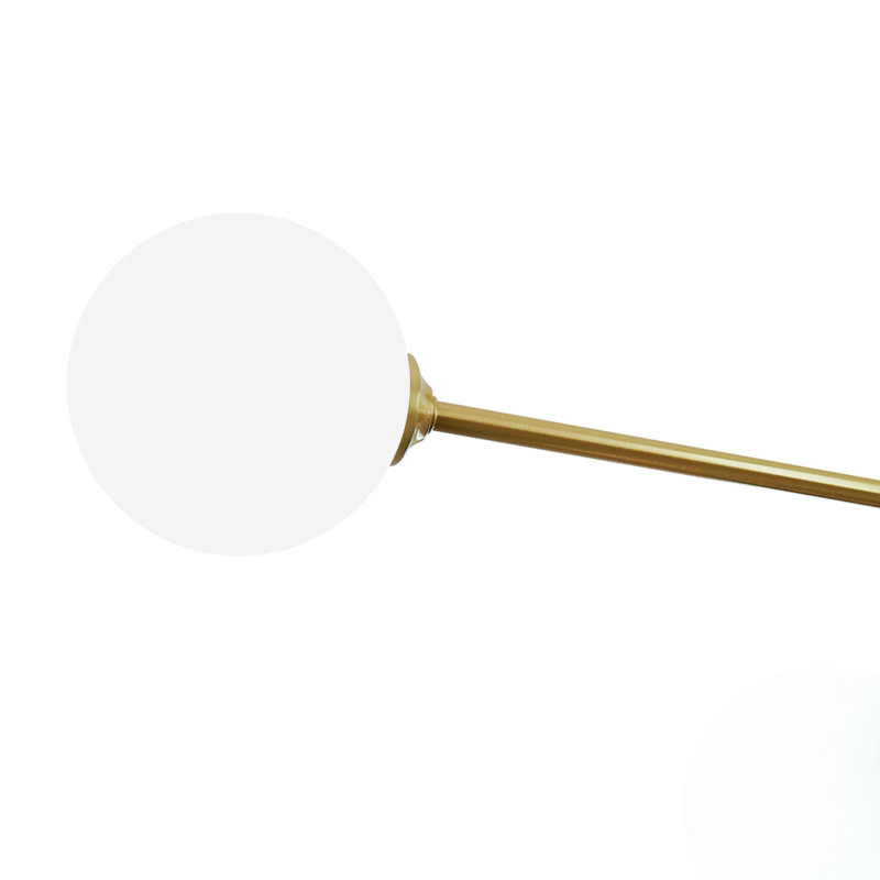 Kozan 6-Light 86cm Modern Globe Sputnik Semi Flush Mount Ceiling Light
