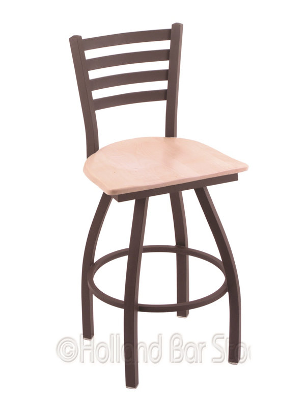 Jackie Swivel Counter Stool, Natural Maple, Bronze, Counter Stool (25” Seat Height)