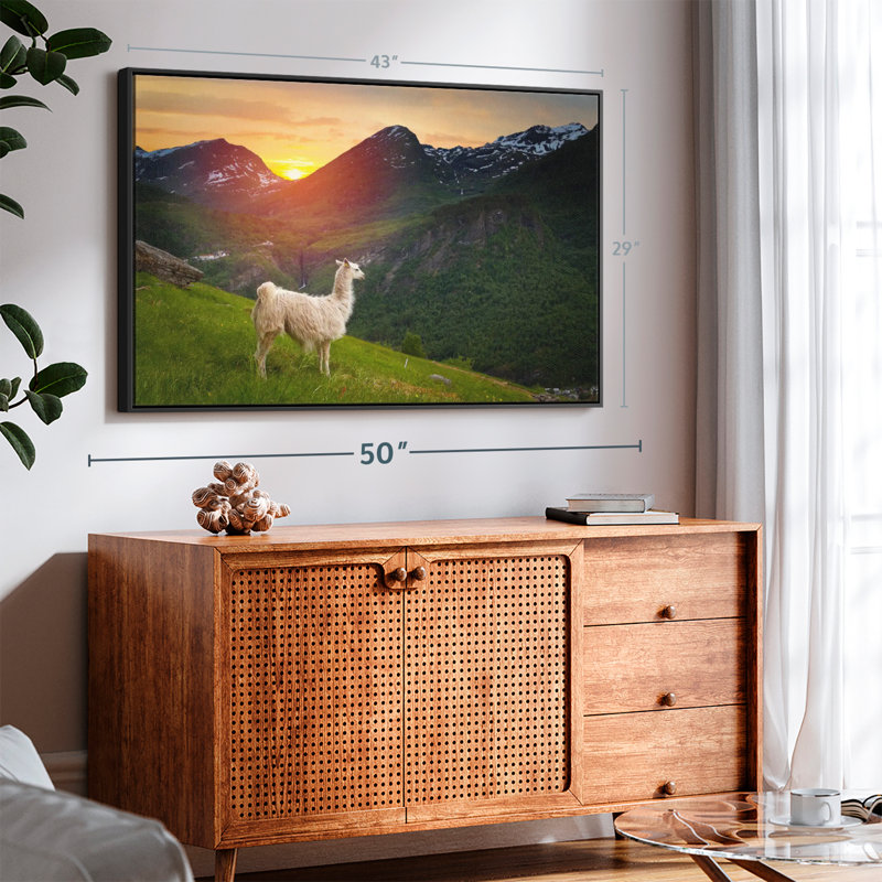 " Mountain Llama ", 29" H x 43" W