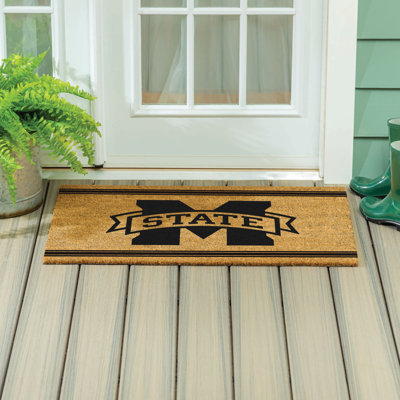 Mississippi State University Large One Color Coir Mat, 36"x24"