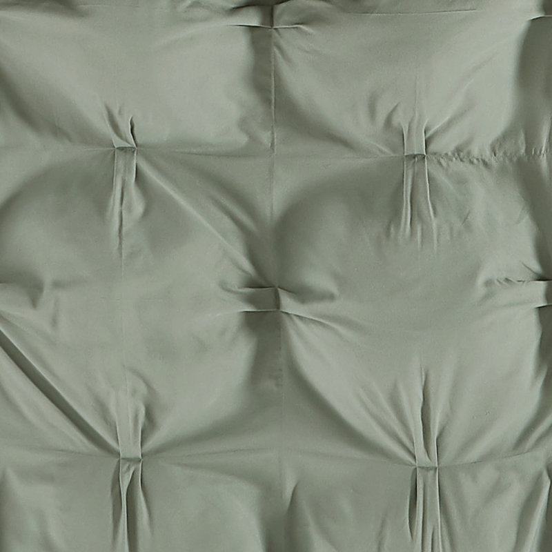Truly Soft Cloud Puffer – Overfilled, Soft Microfiber, Green, Twin XL Comforter + 1 Standard Sham
