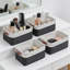 4 paniers de rangement en tissu pour tablettes, paniers de rangement en lin pour l'organisation, bacs de rangement décoratifs pour vêtements, maison-1146777375