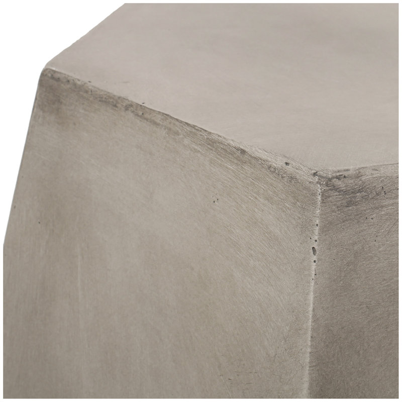 Table d'appoint d'extérieur, gris clair