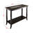 Mashpee Open Low Shelf Console Table in Dark Espresso, 29.81'' H X 39.96'' W X 13.46'' D