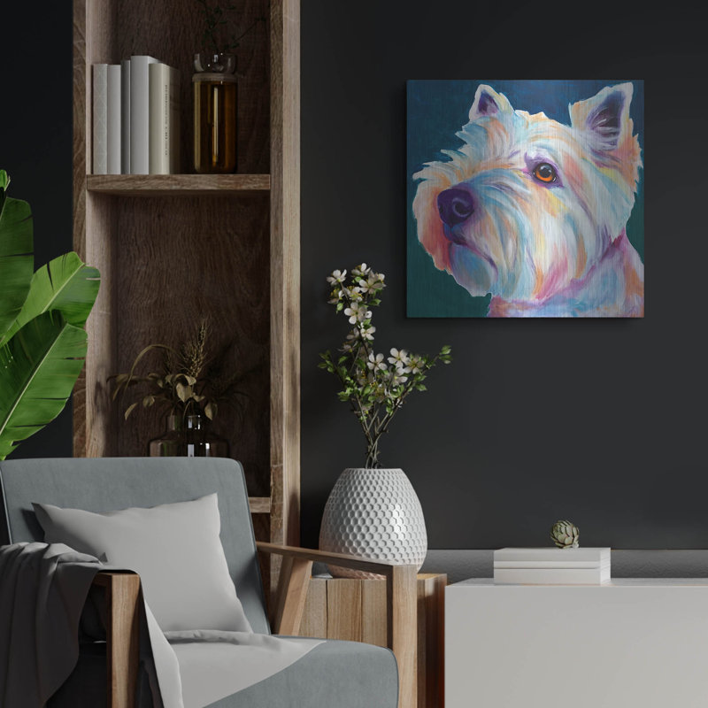 "Westie - Chispy 3" par Dawg Painter, H 24 po x l 24 po