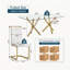 Ensemble de salle à manger 7 pièces Modern Glam-405348503-405809828