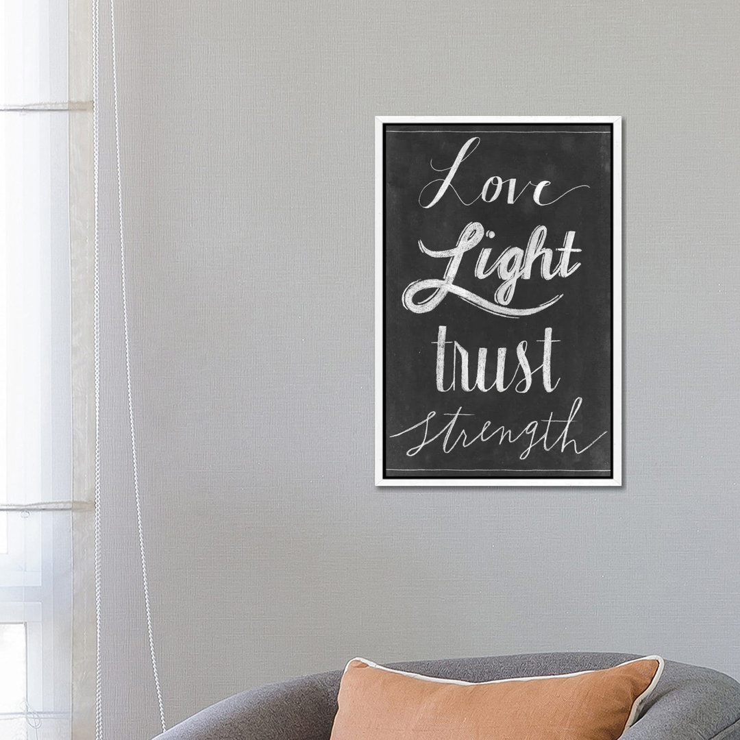 Leinwandbild Chalkboard Faith VI von Grace Popp