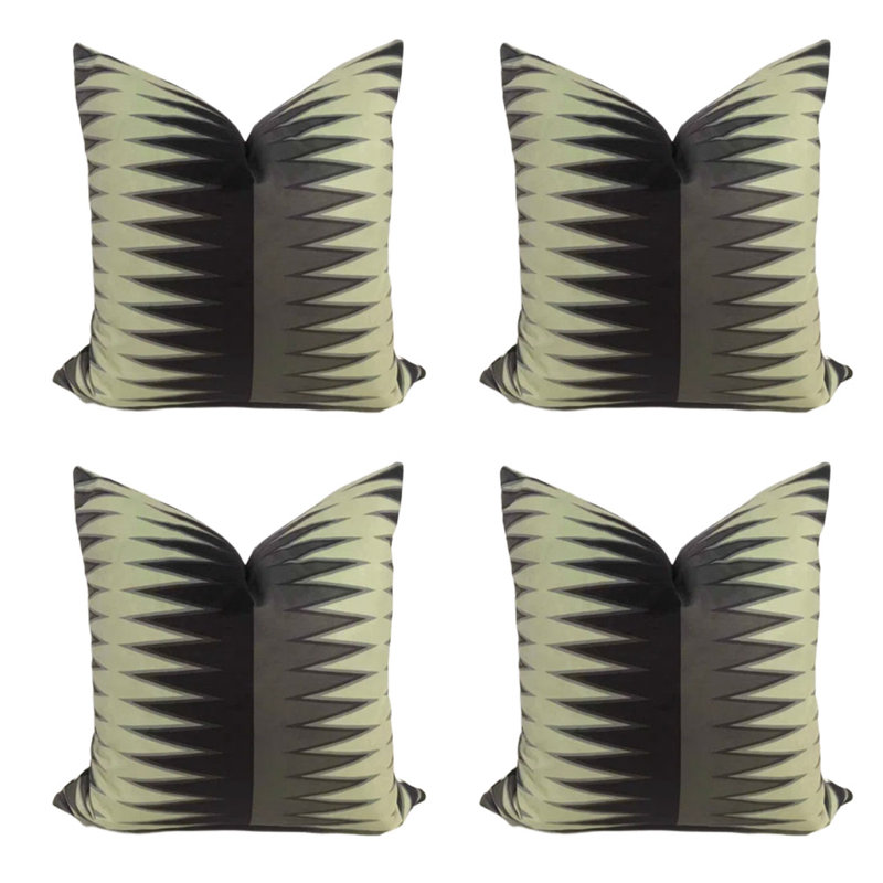Housse de coussin carré en velours , 24 po x 24 po