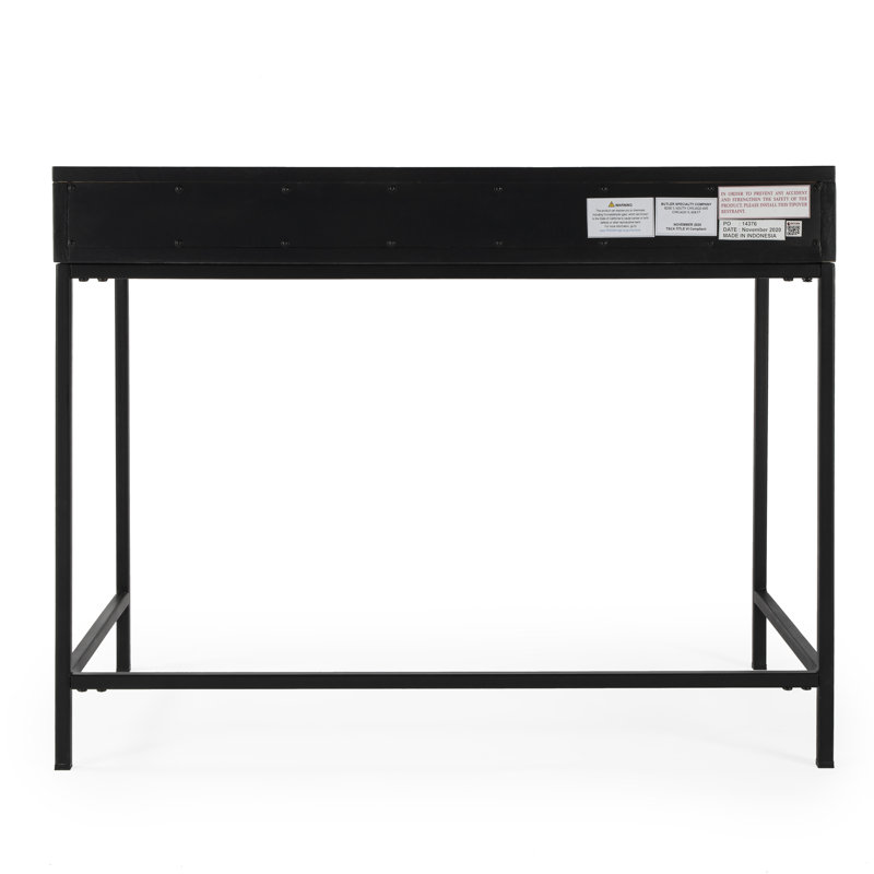 Belka Desk with Drawers, Black