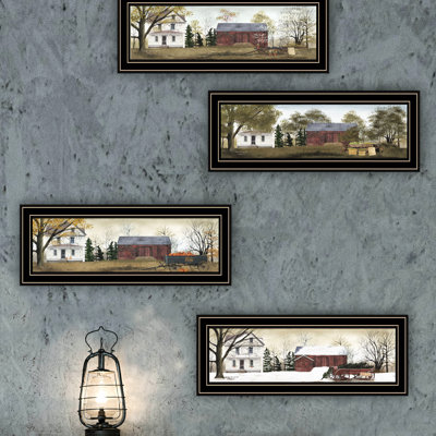 4 Wall Art - Wonderful For Living Room And Bedroom By Your Walls With Multicolor Wood+Paper Decor