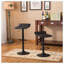 Ensemble de table de bar à hauteur réglable et 2 tabourets pivotants chromés-326292753-326292758-329820454