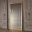 Beaumont Floor Mirror-Gold Leaf