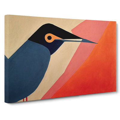 Heartwarming Abstract Bird - Wrapped Canvas Print