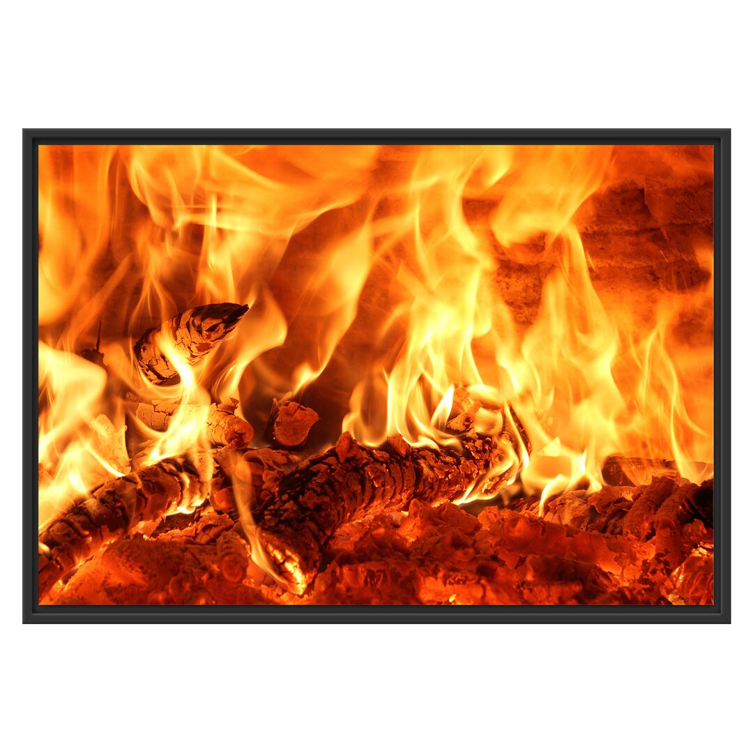 Gerahmtes Poster Cosy Wood Fire