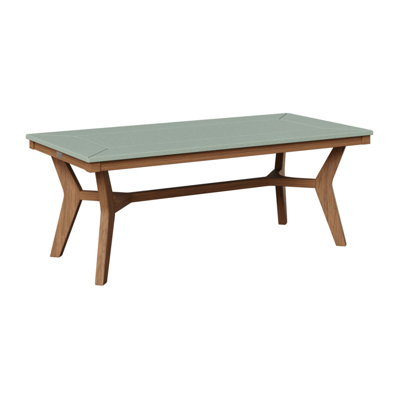 Table basse berlinoise Berlin, Acajou antique, Écume de mer, écume de mer