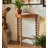26.77" Brown Semi-Circle Solid + Manufactured Wood Console Table