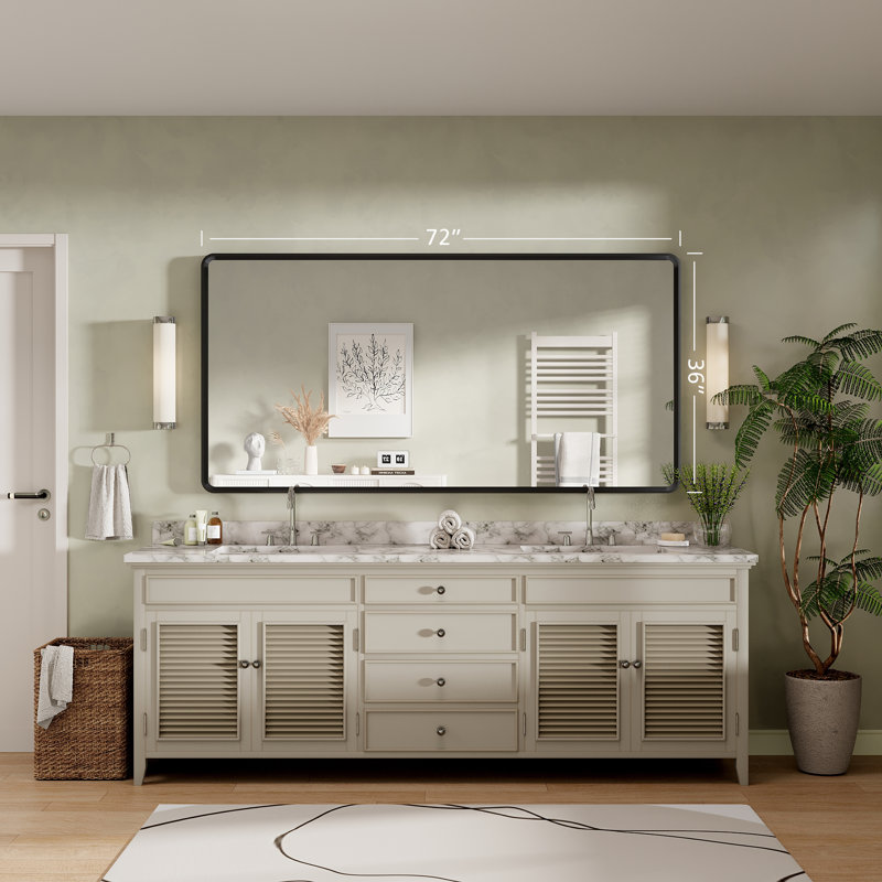 Miroir de meuble-lavabo mural Molly, 72 po x 36 po