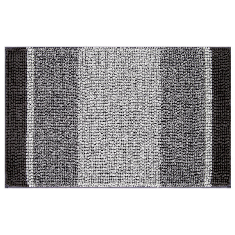 Tapis pour salle de bain Mersin, Gris, L 20 po x L 32 po