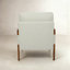 Chaises d'appoint Mid-Century modernes en tissu avec accoudoirs courbés en bois massif, ensemble de 2-883674643