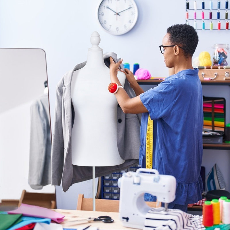 Sharewin Dress Form Size 10-12, White