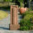 Framed Layered Rock Design Patio Water Fountain With Warm Glow Lighting-115255207