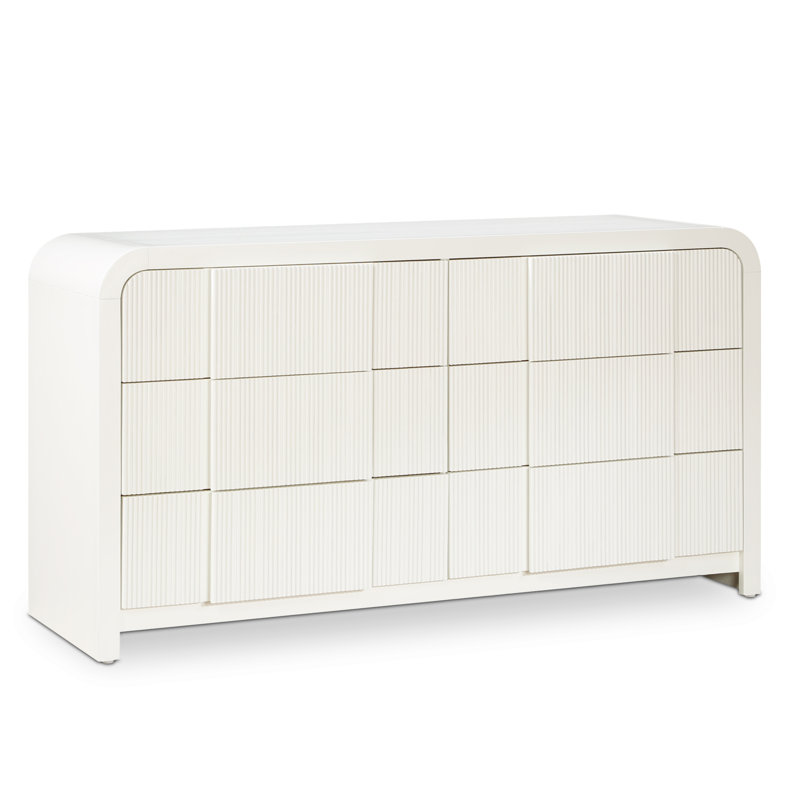 Ishaque 60'' W 6 - Drawer Dresser, Cream