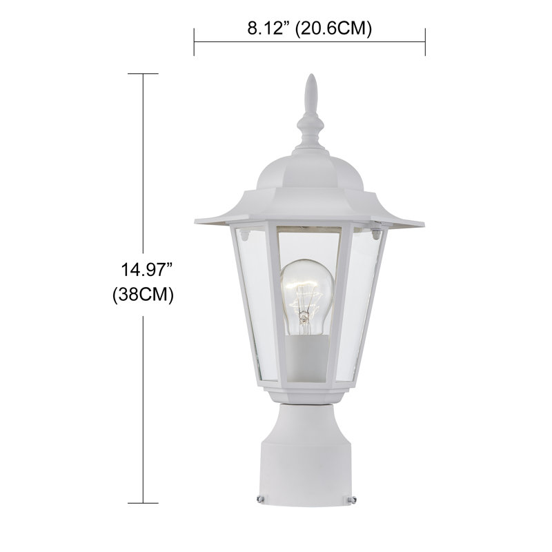 Lampadaire d'extérieur imperméable Berkett (ensemble de 2), Blanc