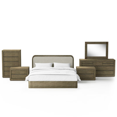 Trevail Solid Wood Piece Bedroom Set